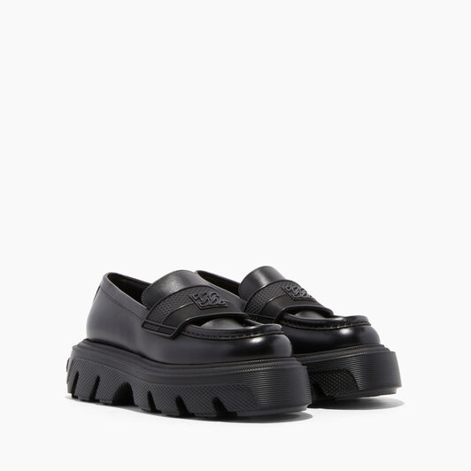 Casadei Generation C Leather Loafer Black 2D243W040NC1063