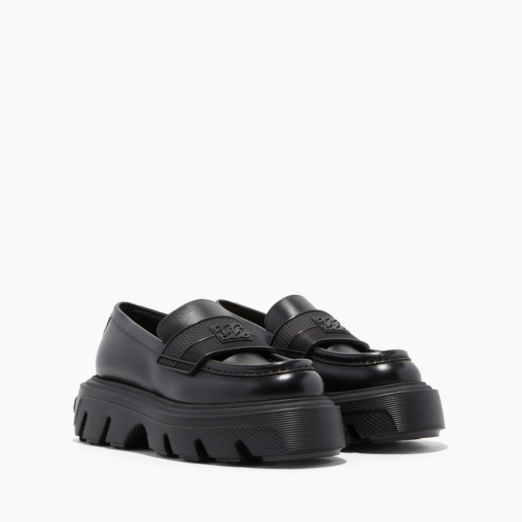 Casadei Generation C Leather Loafer Black 2D243W040NC1063