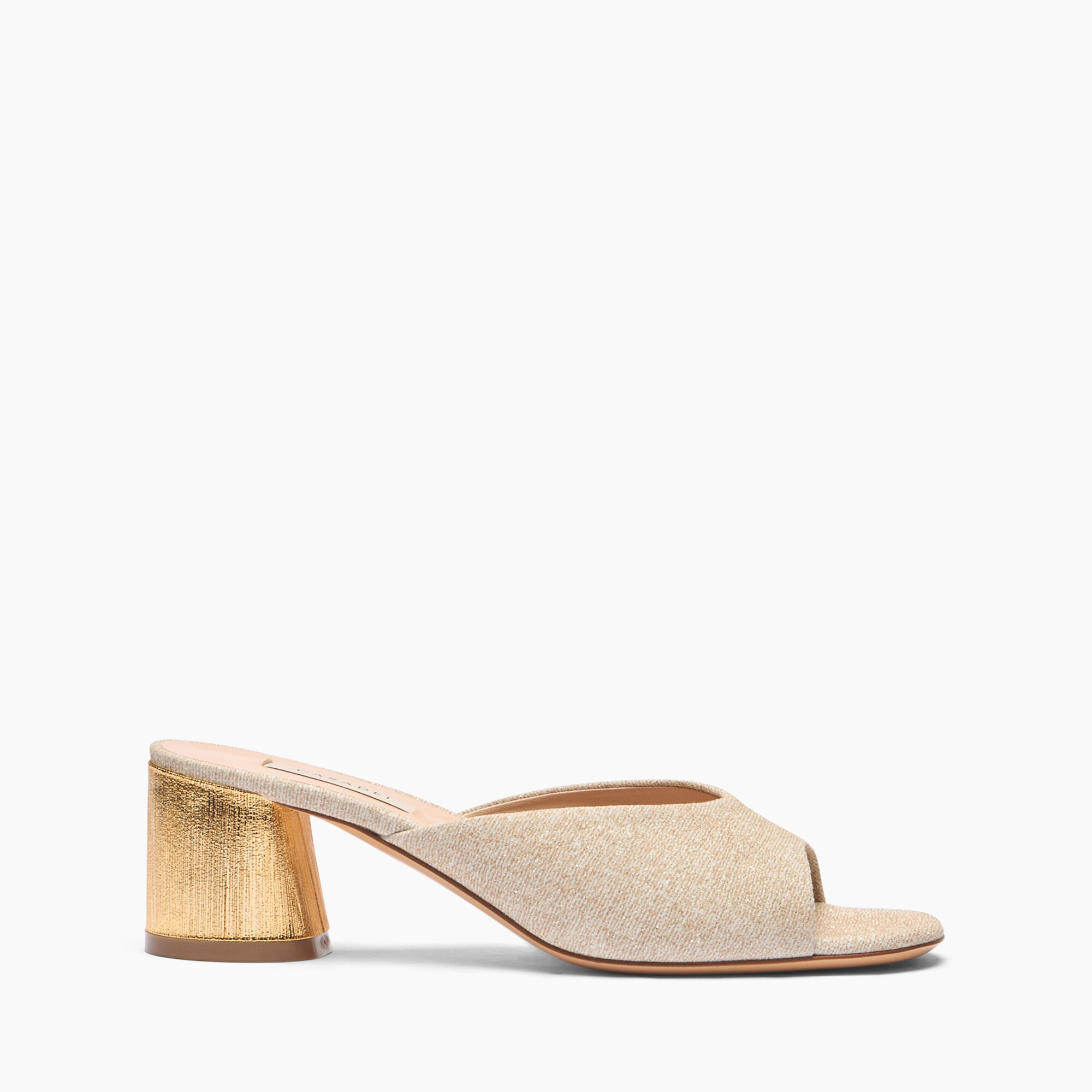 Casadei Cleo Opera Bellagio Mules Gold 1M427J0501C2658