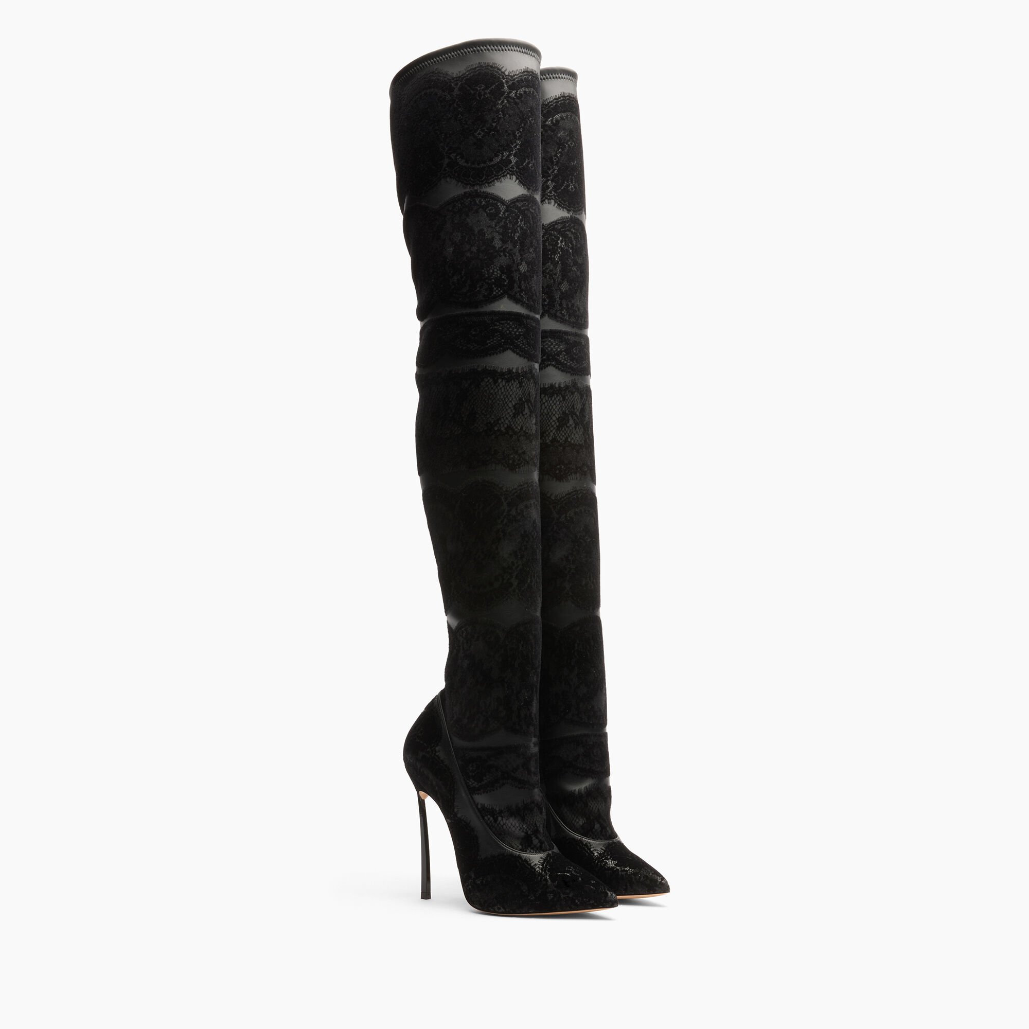Casadei Lingerie Blade Over The Knee Black 1T082A120TLNGRE