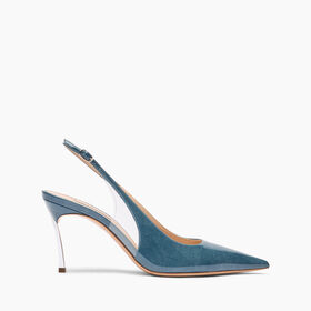 Casadei Superblade Denim Lac Slingbacks Denim 1G590X080MC2636