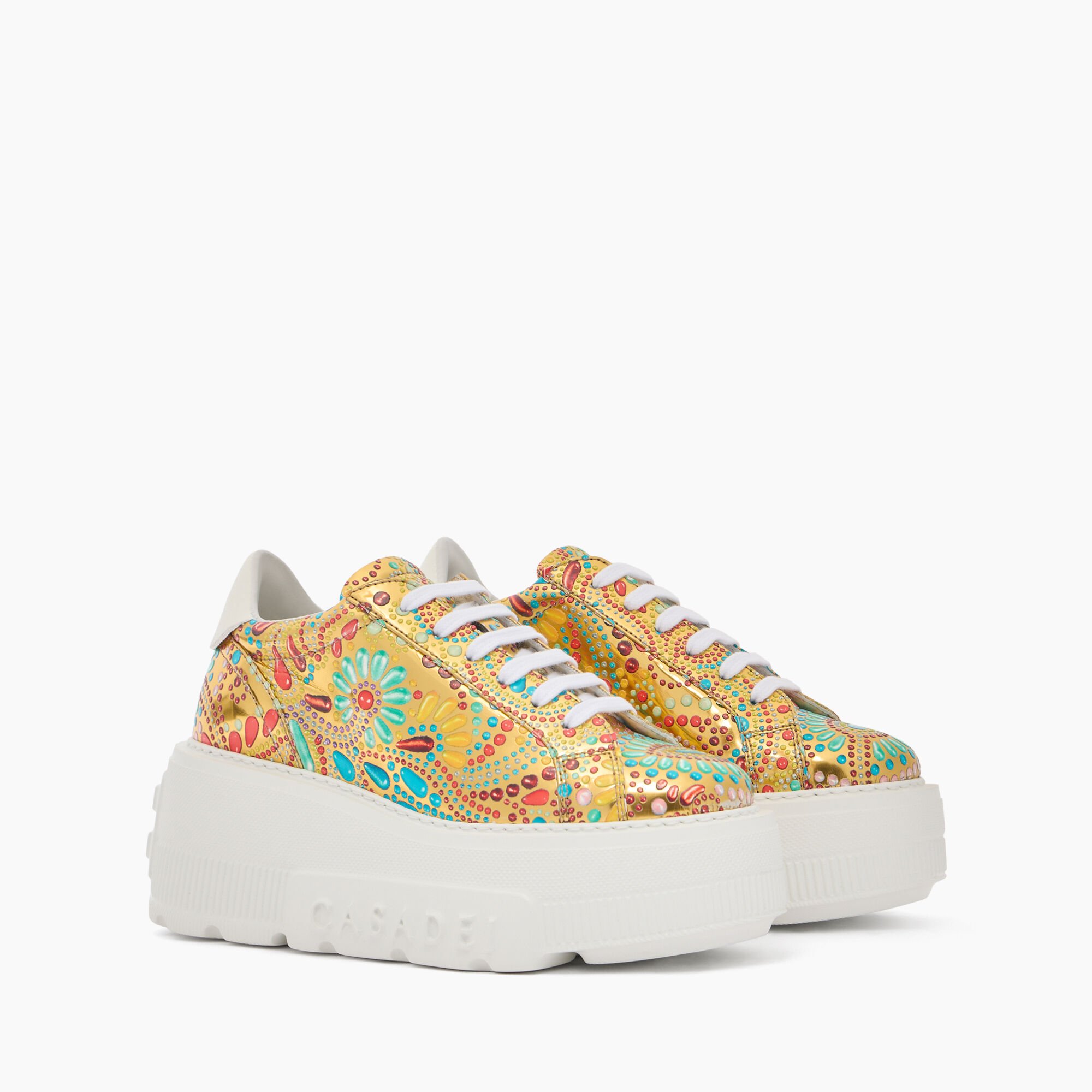 Casadei Nexus Nuggets Sneakers Gold 2X055J0701NUGGE