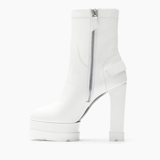 Casadei Nancy Rock Leather Ankle Boots White 1R491Y1201C1928