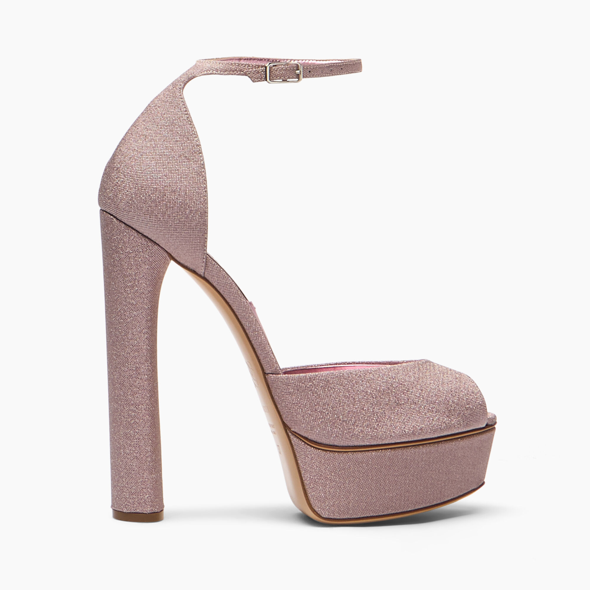 Flora Platform Solar Eclipse Sandal in Pink for Women | Casadei®