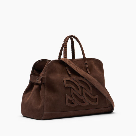 Casadei Park Avenue Velour Bag Cacao 3W458J0000PAKVL