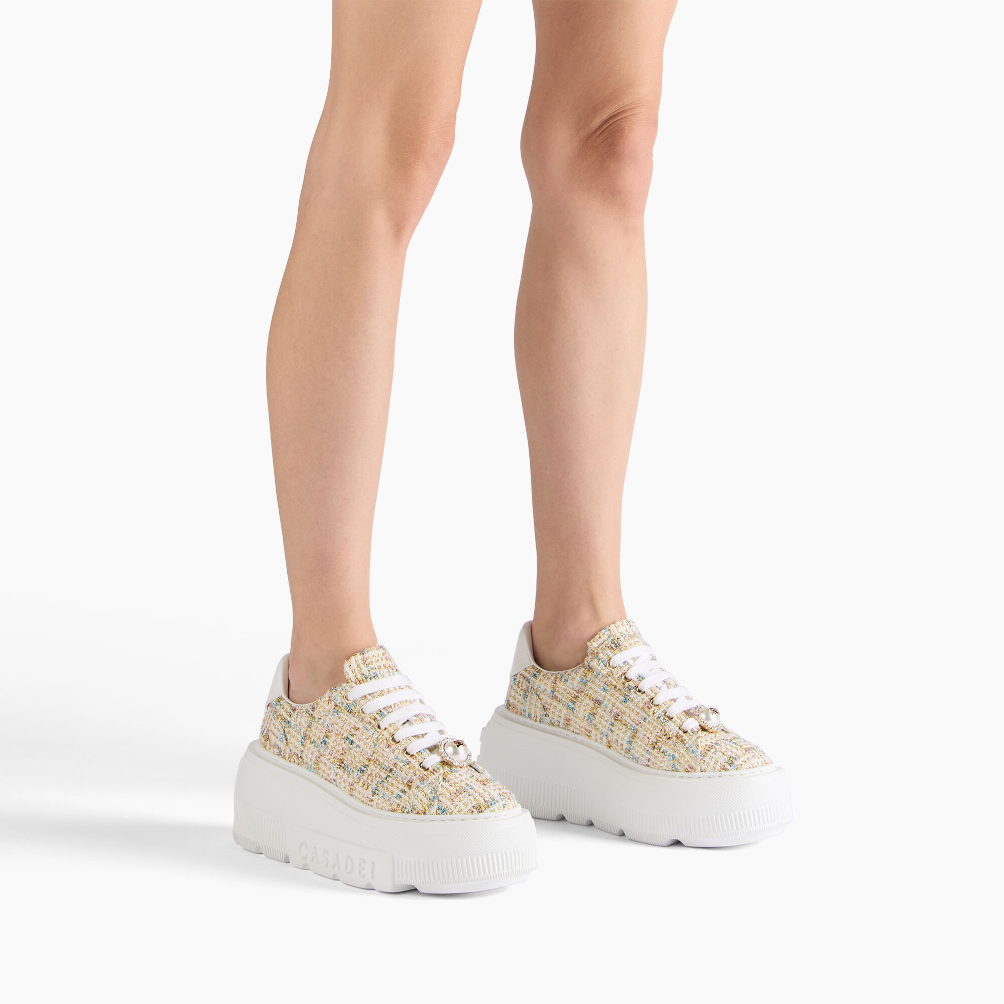 Casadei Nexus Boucle + Perla White, white 2X104B0701C2980 Casadei Nexus Boucle + Perla White, white 2X104B0701C2980