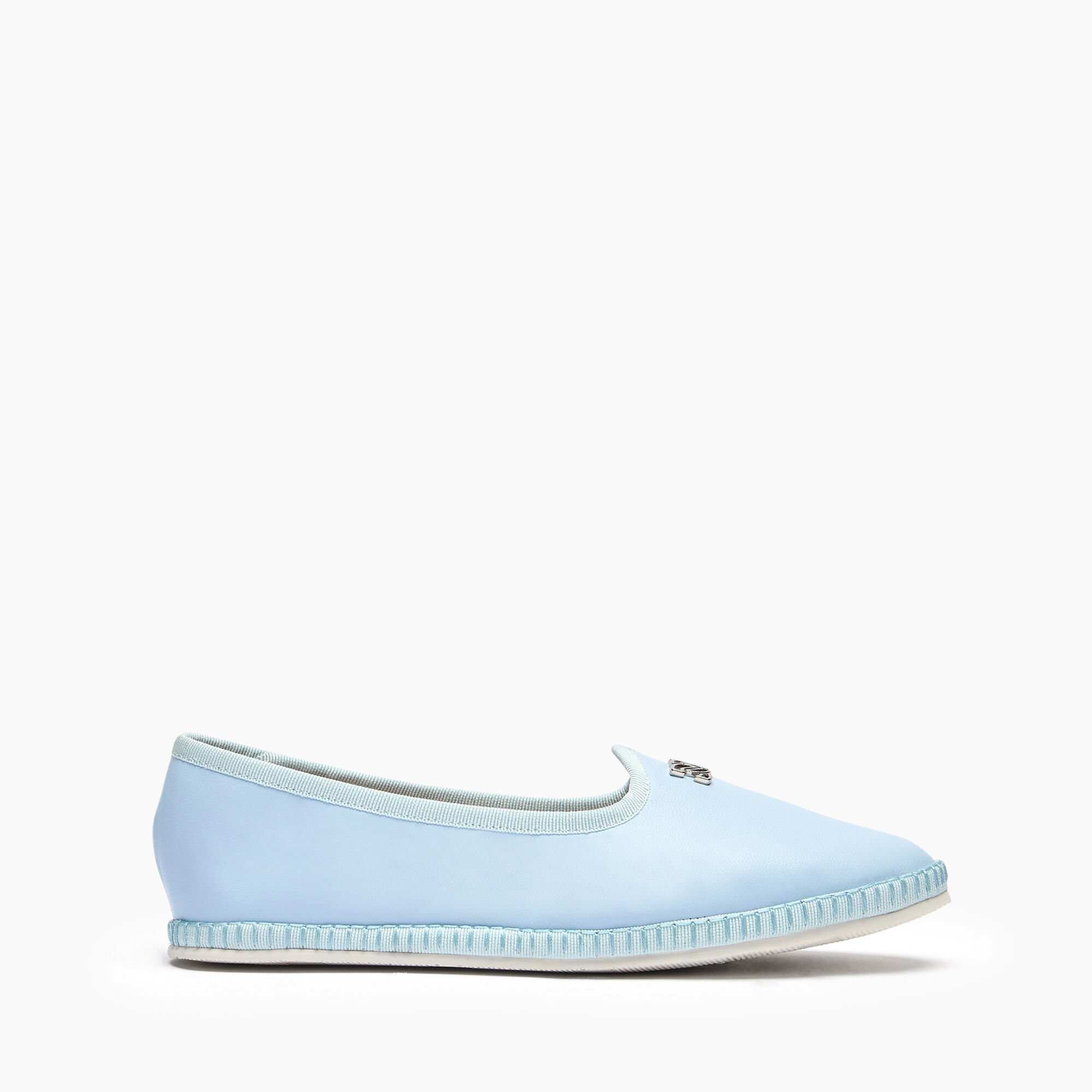 Casadei Capalbio Leather Ballet Flats Sky 1D259X0101C2673