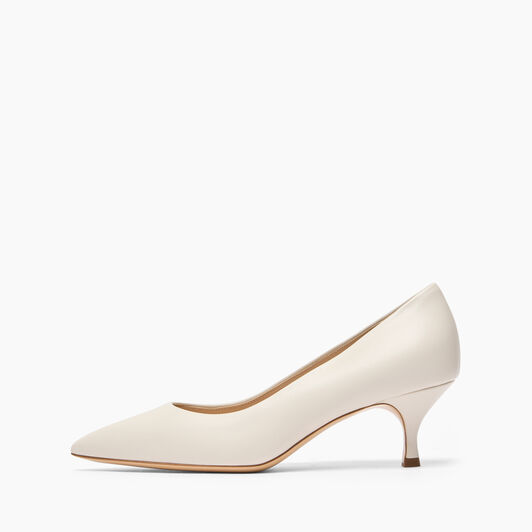 Casadei Julia Leather Pumps Ecrù 1F993J0501MINOR