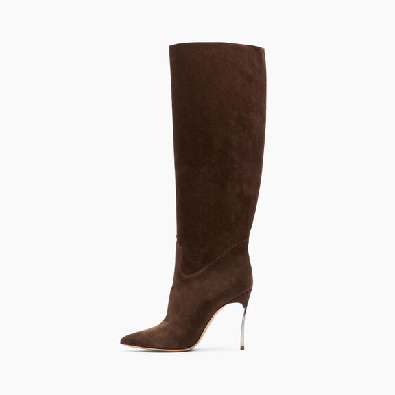 Casadei Blade Suede Boot Cacao 1S329Y100MC1832 Casadei Blade Suede Boot Cacao 1S329Y100MC1832
