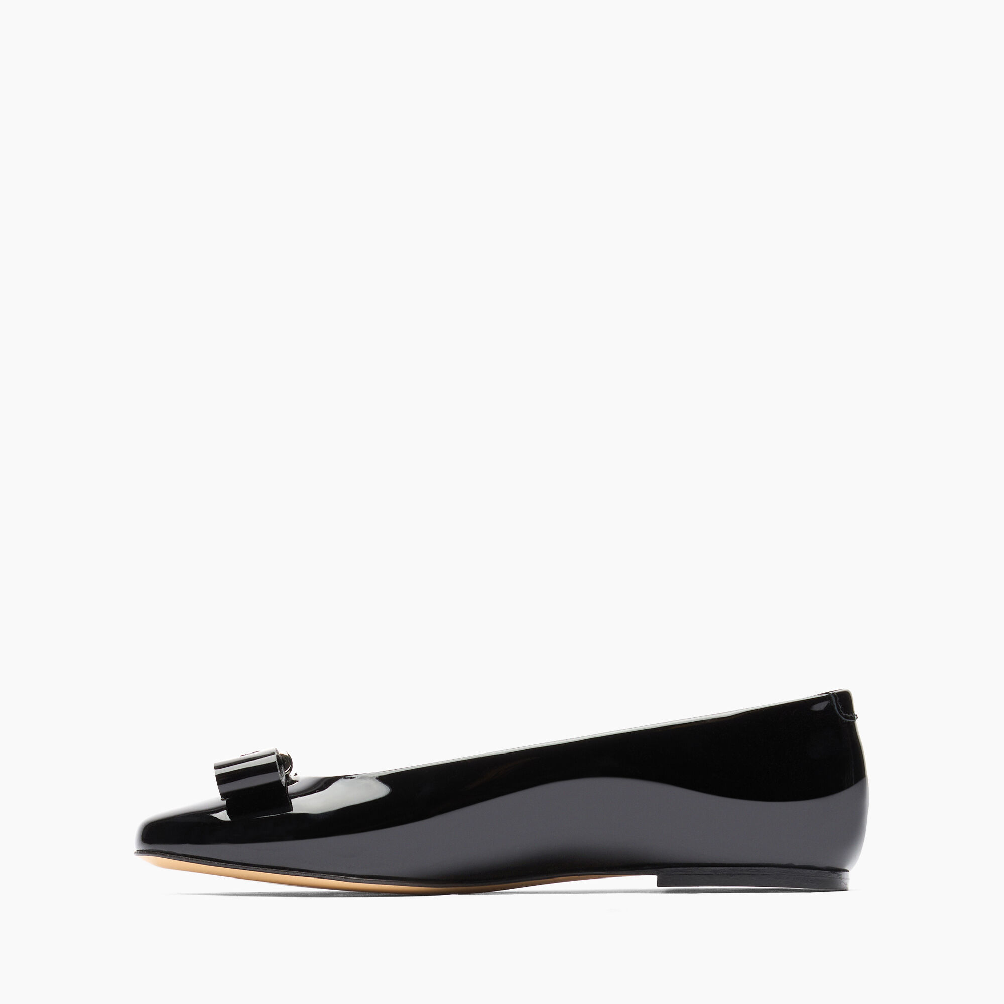 Casadei Patent Leather Ballet Flats Black 1A274Y0101C2623