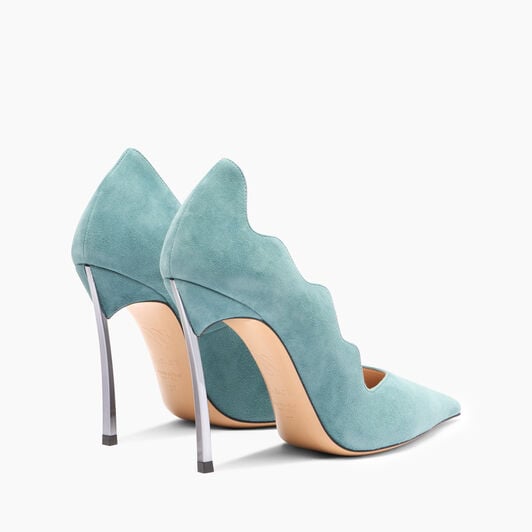 Casadei Superblade Suede Pumps Blue Troll 1F023A100MCAMOS Casadei Superblade Suede Pumps Blue Troll 1F023A100MCAMOS