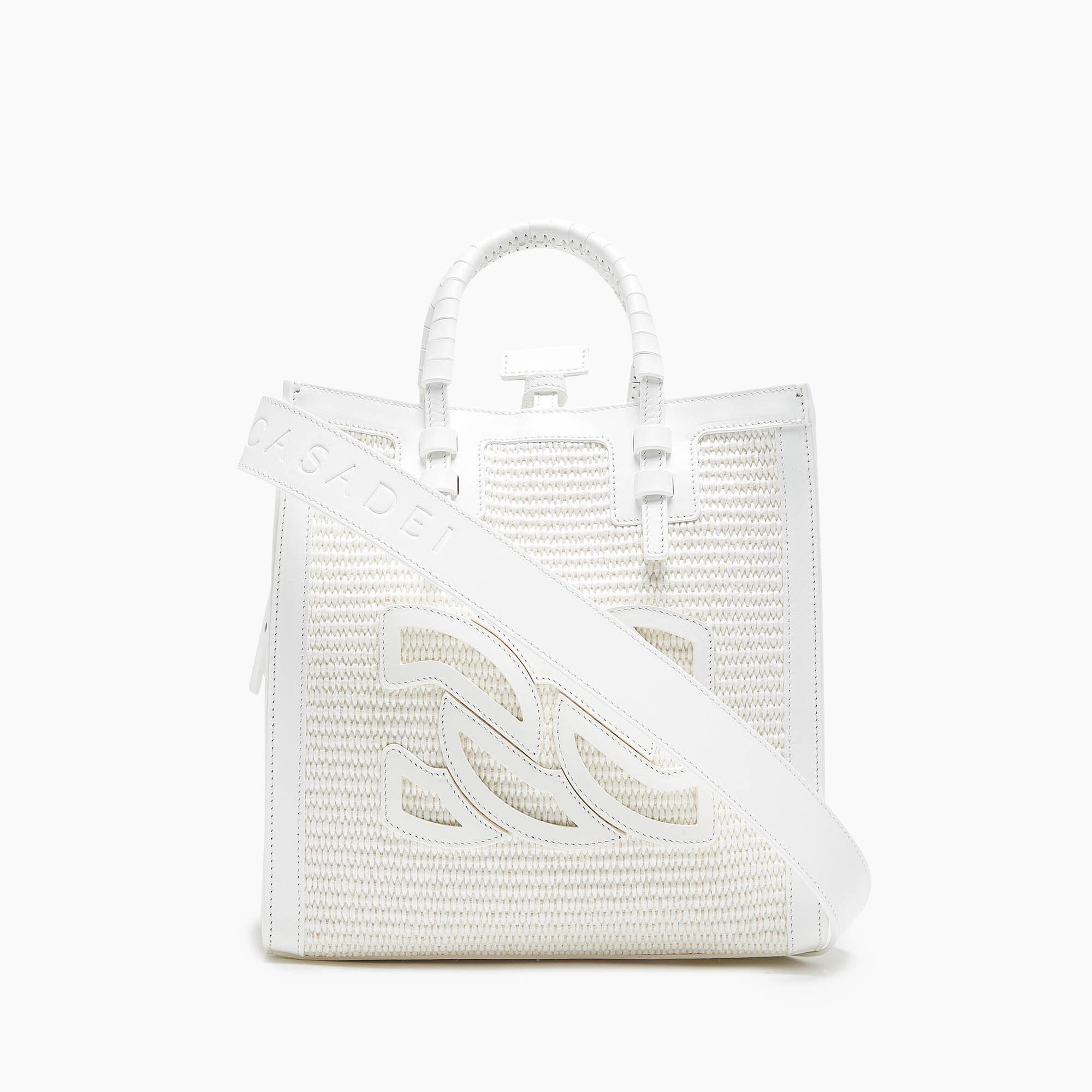 Casadei Beaurivage Shoppers White 3W380V0000BEAUR