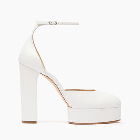 Casadei Betty Leather Platforms White 1H977W1201MINOR