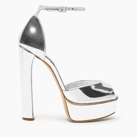 Casadei Flora Intestellar Platform Sandals Silver 1L287Y1401INTER