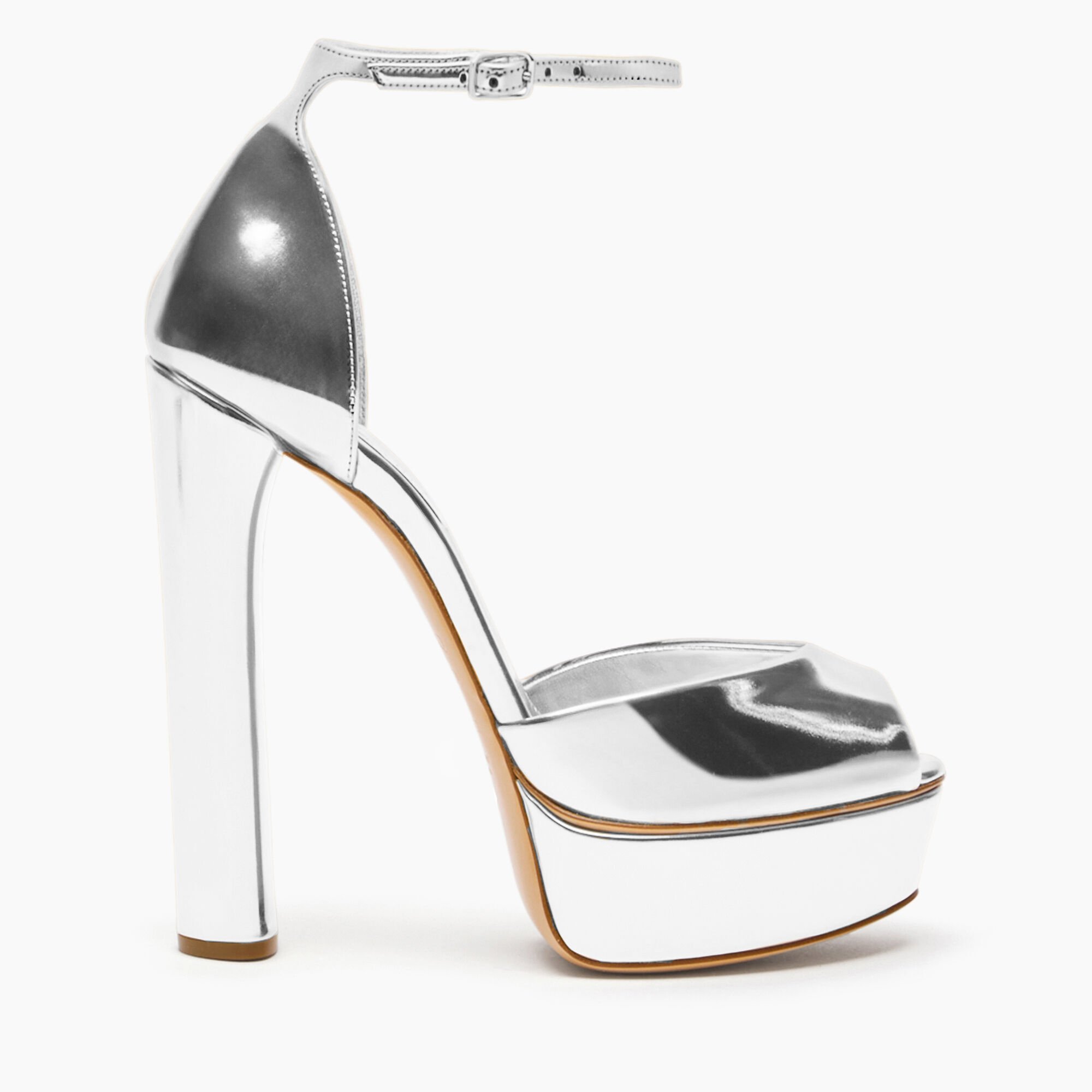 Casadei Flora Intestellar Platform Sandals Silver 1L287Y1401INTER