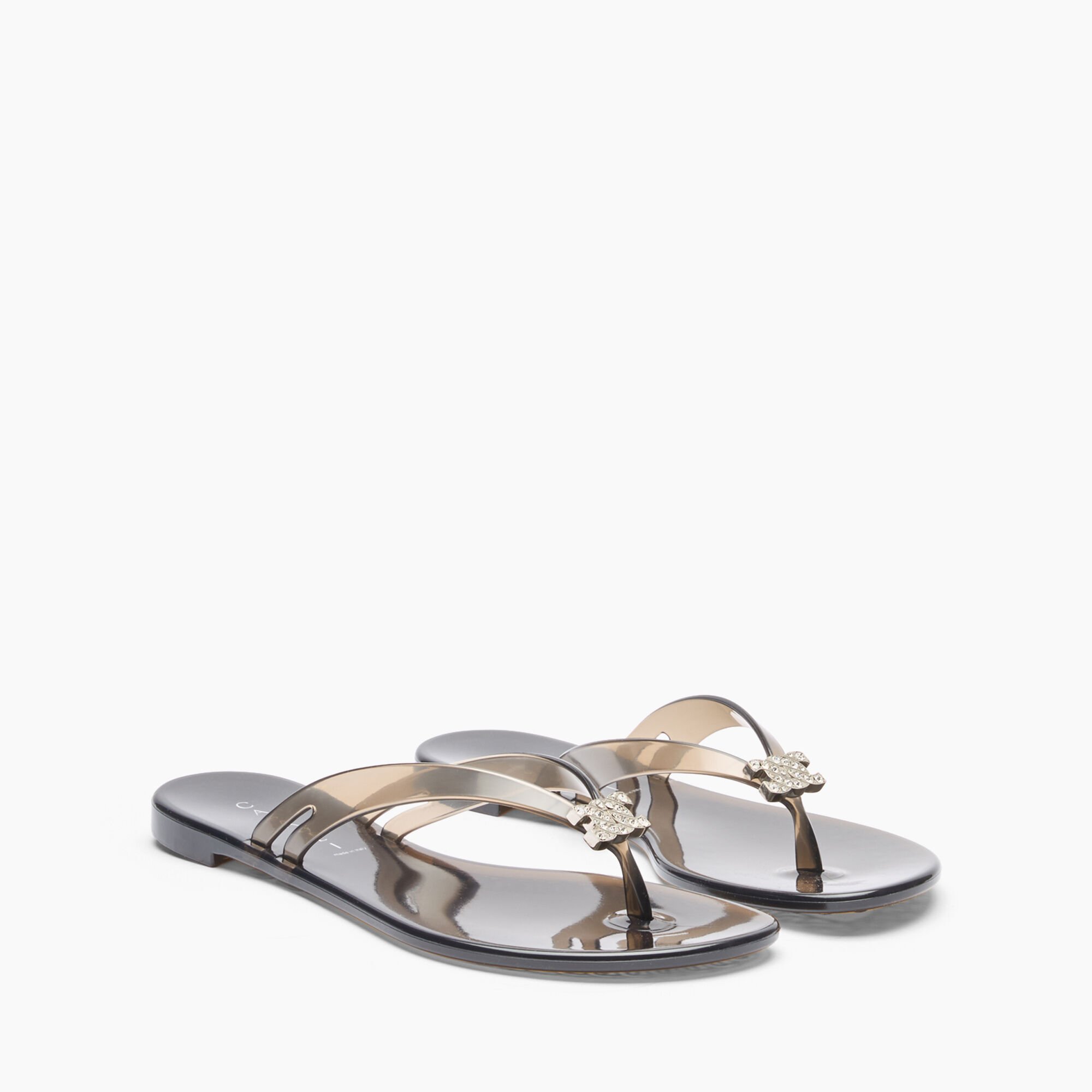 Casadei Jelly Flip Flops Black 2Y257J0101CHBEA