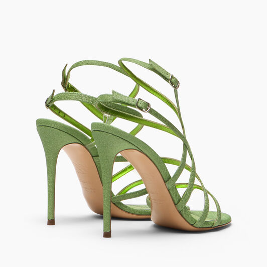 Casadei Solar Eclipse Julia Cage Sandal Lime 1L305J1001T0572
