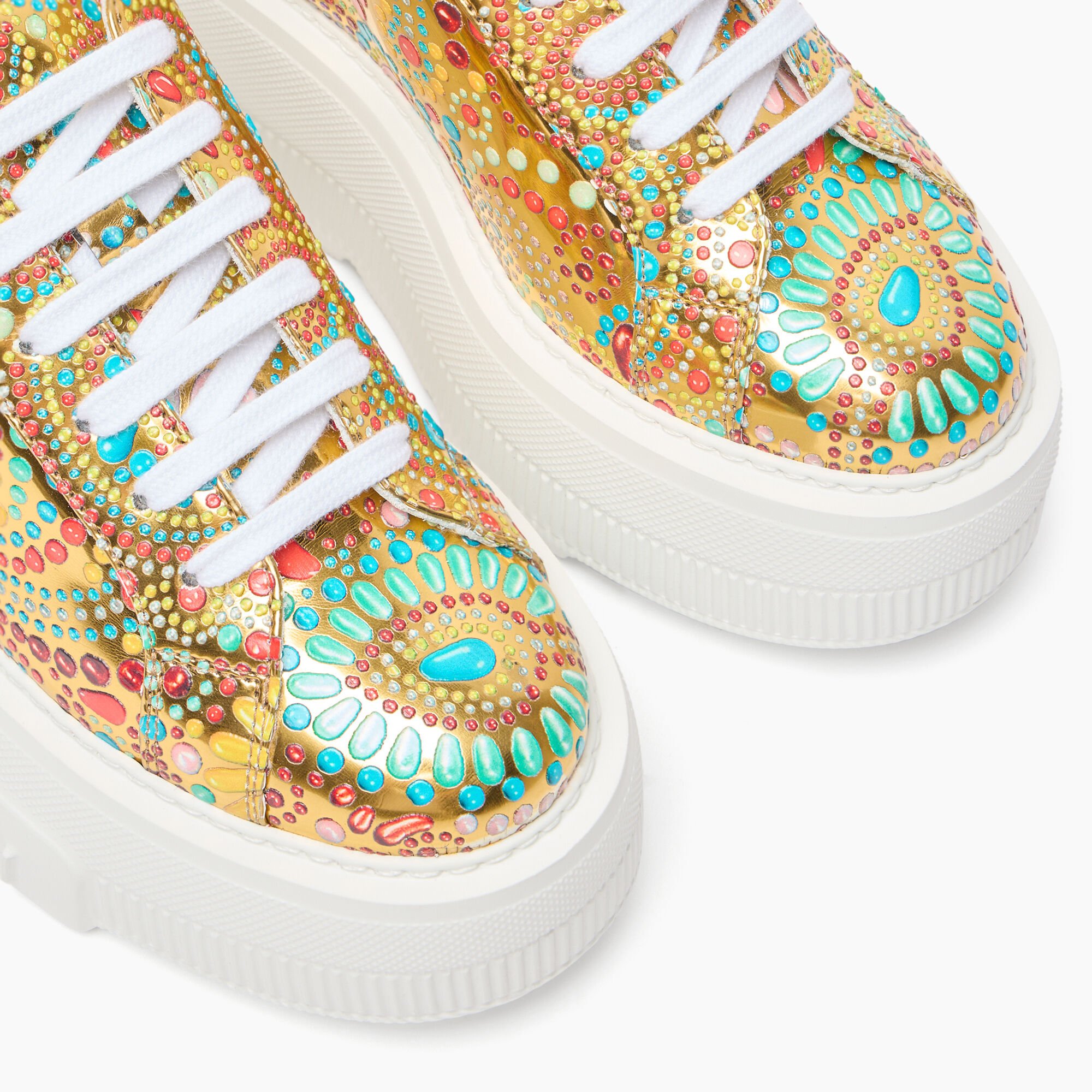 Casadei Nexus Nuggets Sneakers Gold 2X055J0701NUGGE