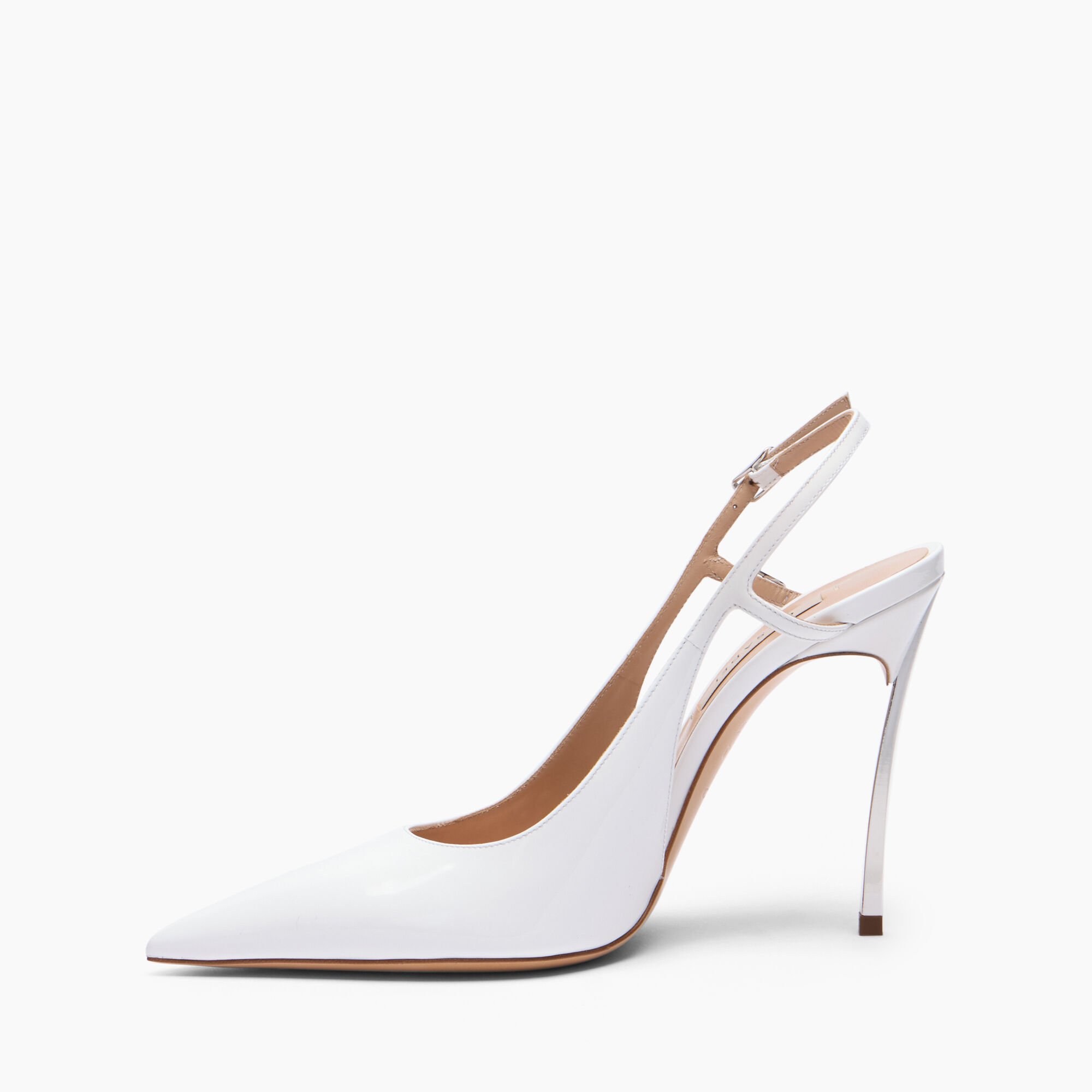 Casadei Superblade Slingback White 1G678B100MC1313