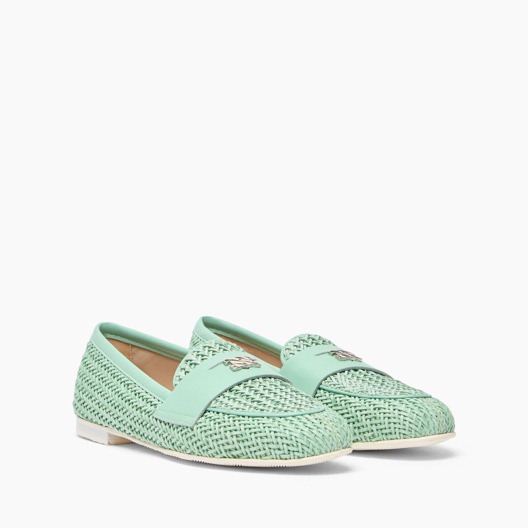 Casadei Hanoi Loafers Milk and Mint 1A255X0101C2366