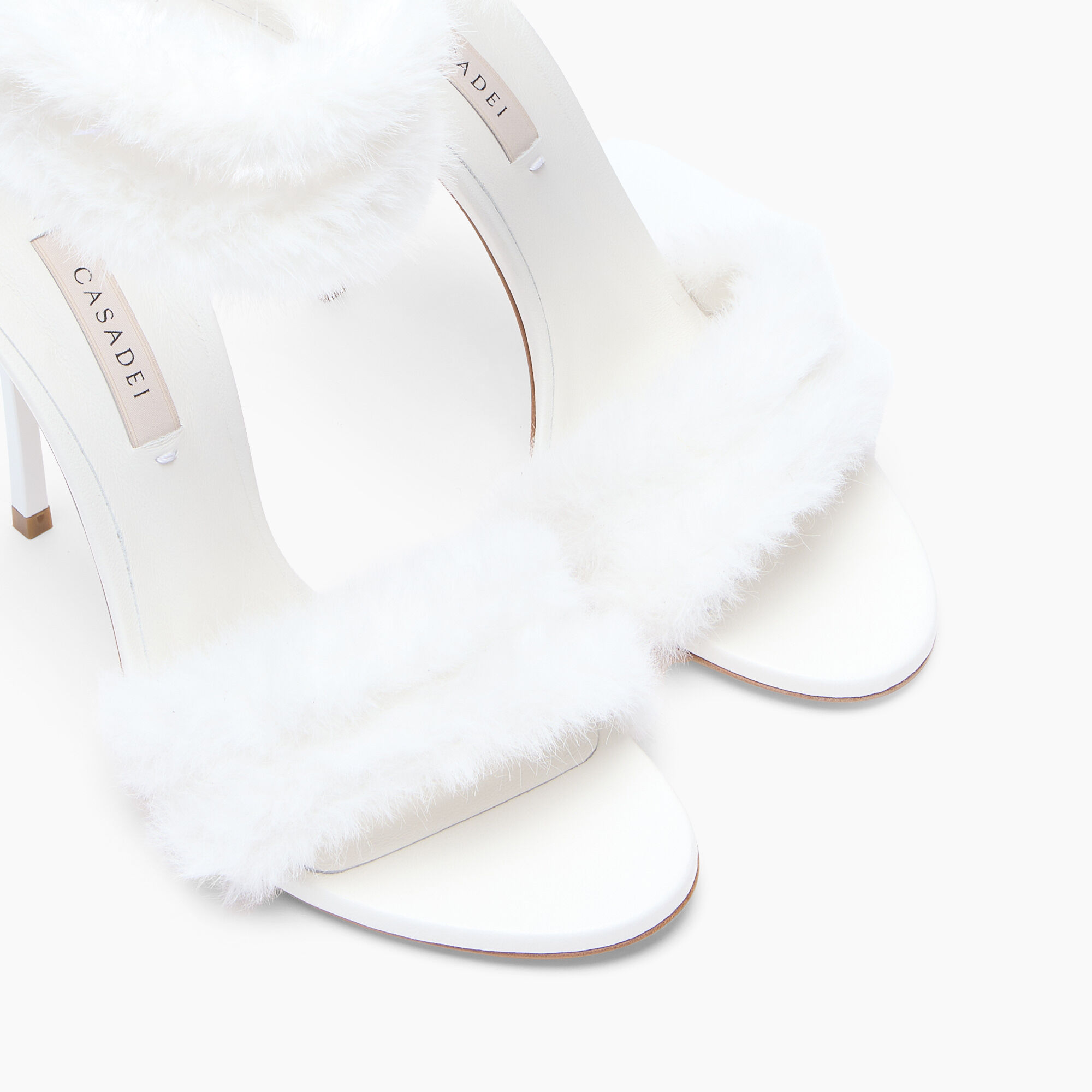Casadei Blade Diva Minorca Sandal White 1L487C100TT0593 Casadei Blade Diva Minorca Sandal White 1L487C100TT0593
