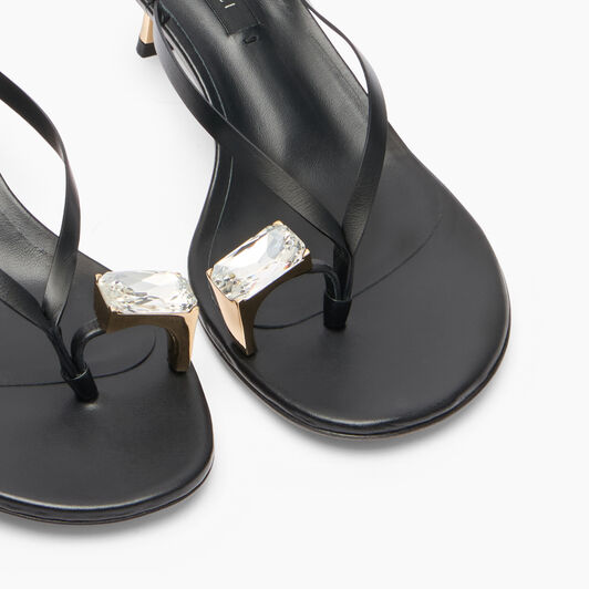 Casadei Elegante Julia Kitten-Mule Schwarz 1N264B0501C3025