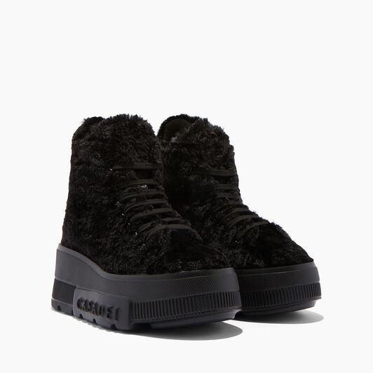 Casadei Nexus Senales Faux Fur Noir 2X976W070NC2188