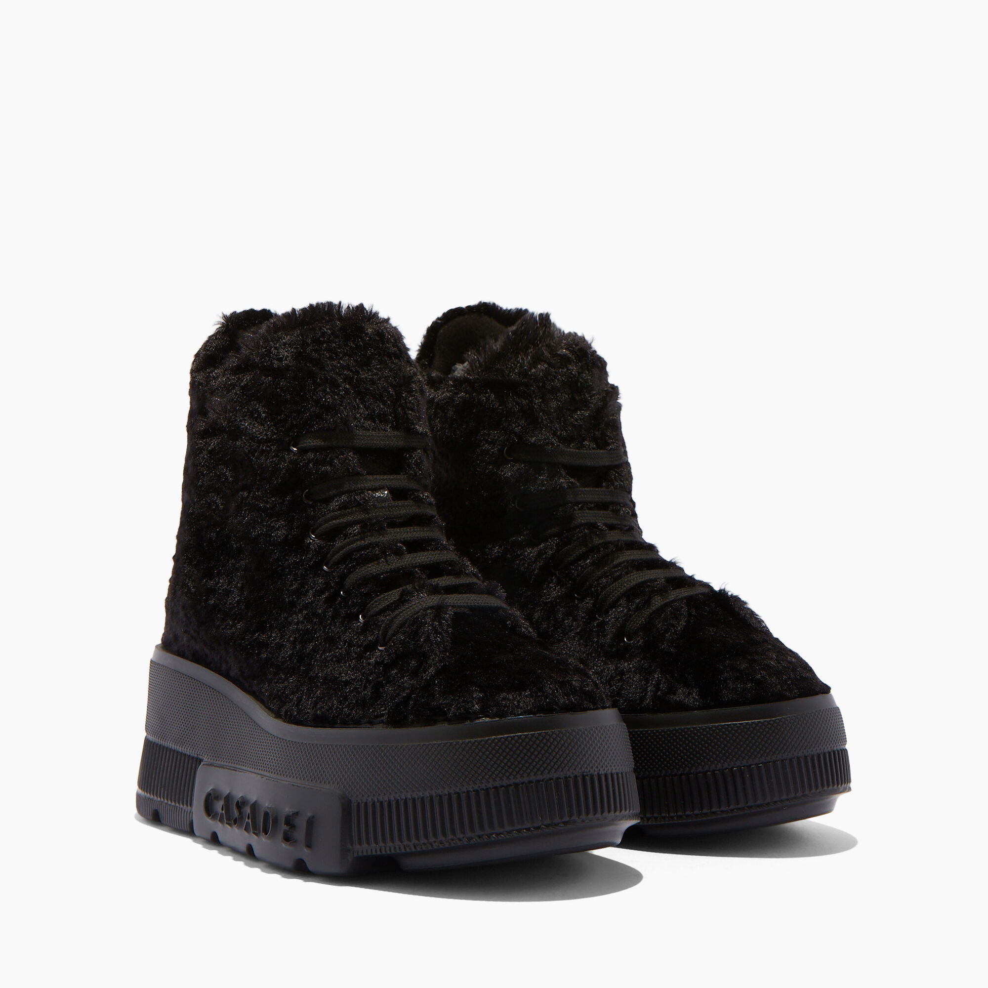 Casadei Nexus Senales Faux Fur Noir 2X976W070NC2188
