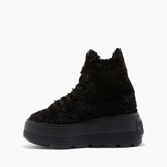 Casadei Nexus Senales Faux Fur Noir 2X976W070NC2188