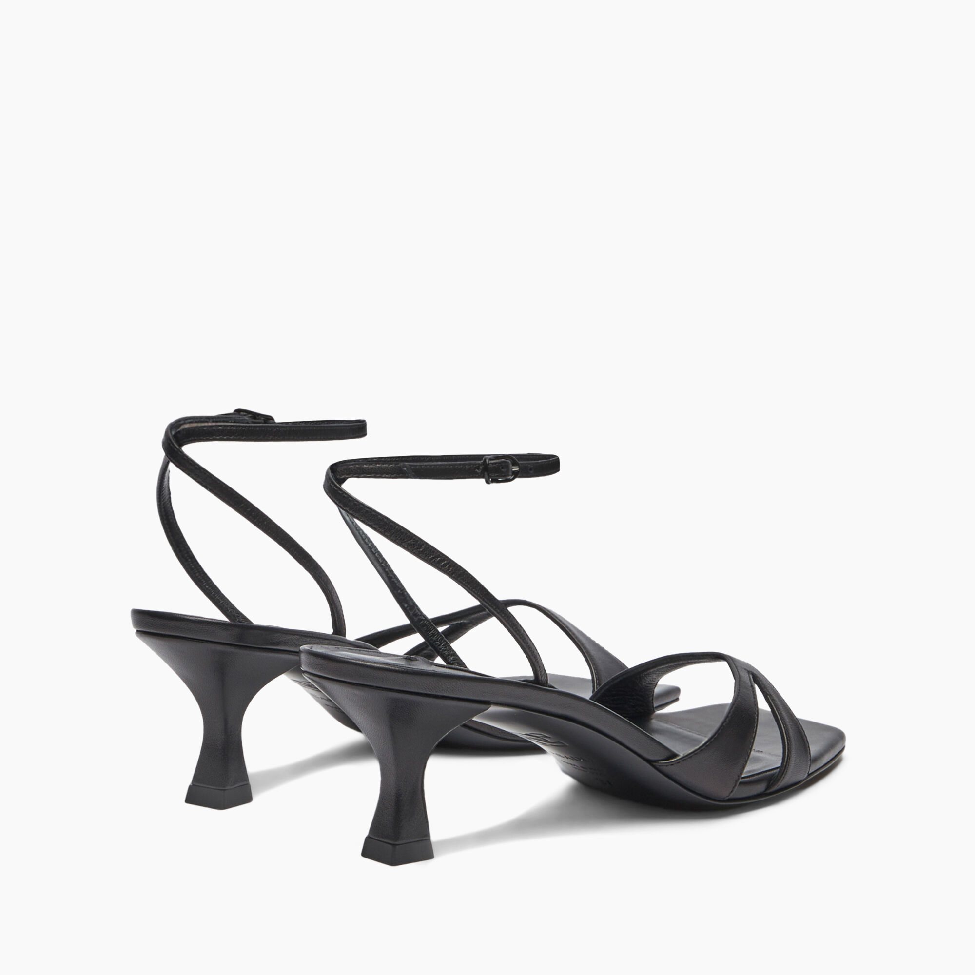 Geraldine Leather Kitten Sandals