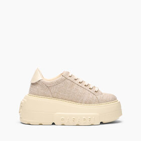 Casadei Nexus Jutalux Sneakers Gold and Milk 2X041J0701C2671
