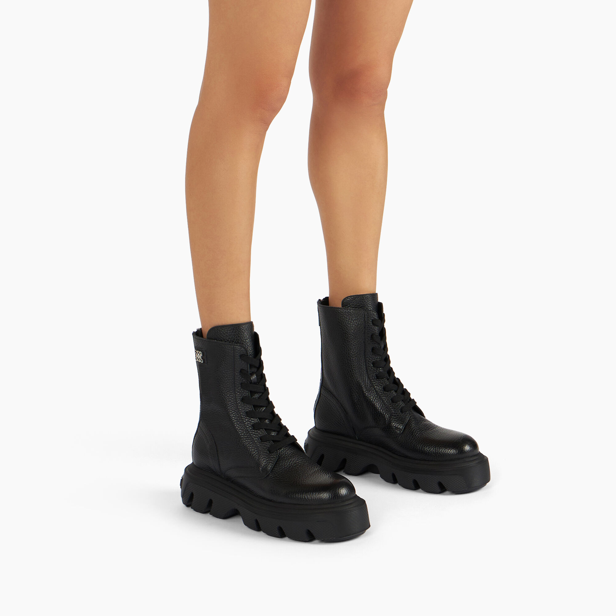 Generation C Leather Biker Boots in Black for Women Casadei