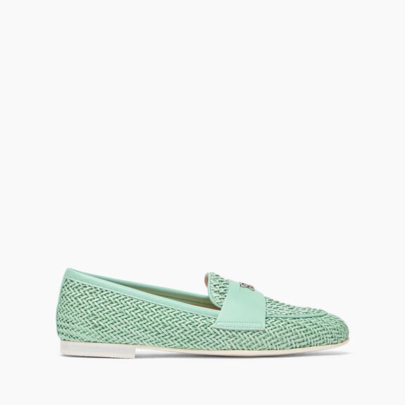 Casadei Hanoi Loafers Milk and Mint 1A255X0101C2366