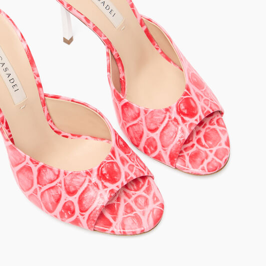 Casadei Blade Jurassic Mules Coral 1M432J100MC2639