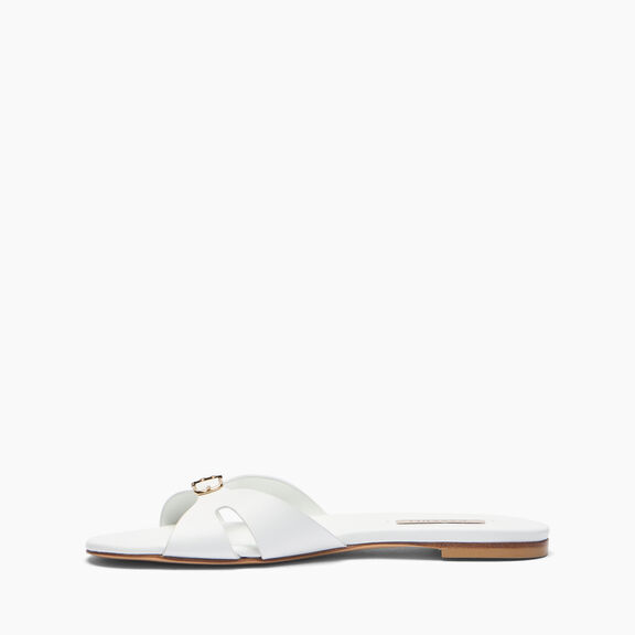 Casadei صندل جين سلايد أبيض 1M564B0101C2124
