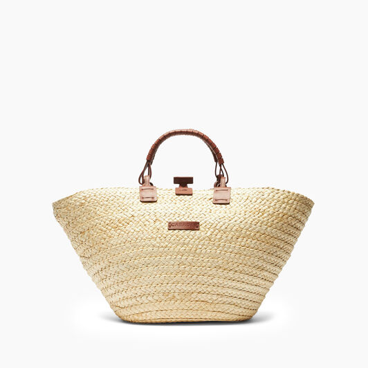 Casadei Panarea Bag Natur and Rum 3W432X0000PANAR