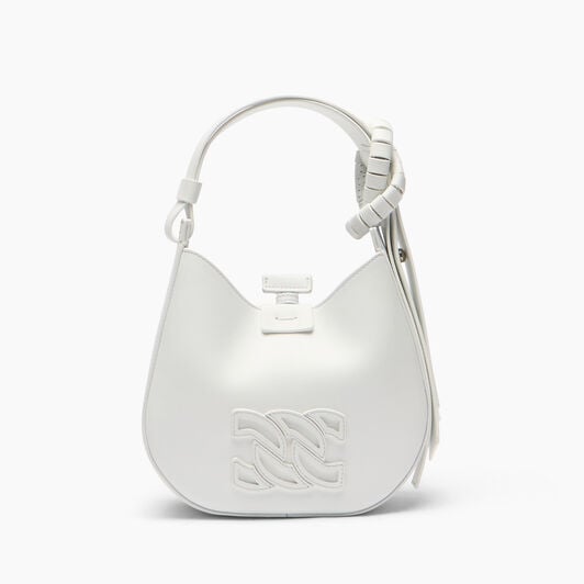 Casadei Mini Vandome Bag White 3W492B0000VDMNO Casadei Mini Vandome Bag White 3W492B0000VDMNO