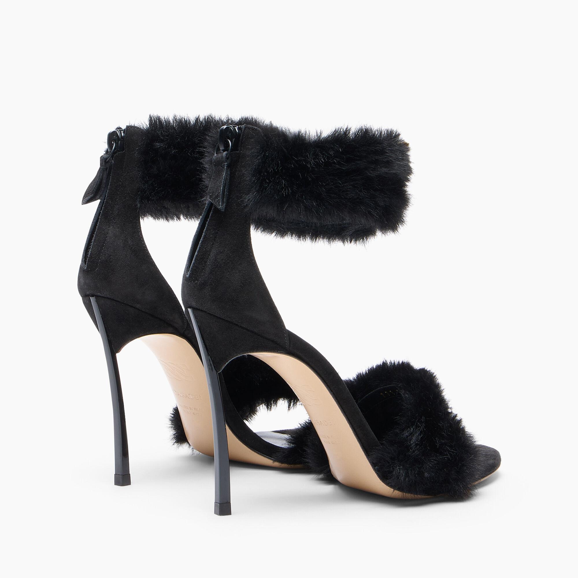 Casadei Blade Diva Minorca Sandal Black 1L487C100TT0594 Casadei Blade Diva Minorca Sandal Black 1L487C100TT0594
