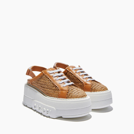 Casadei Nexus Hanoi Slingback Sneakers Natur 2X950V0701T0249 Casadei Nexus Hanoi Slingback Sneakers Natur 2X950V0701T0249