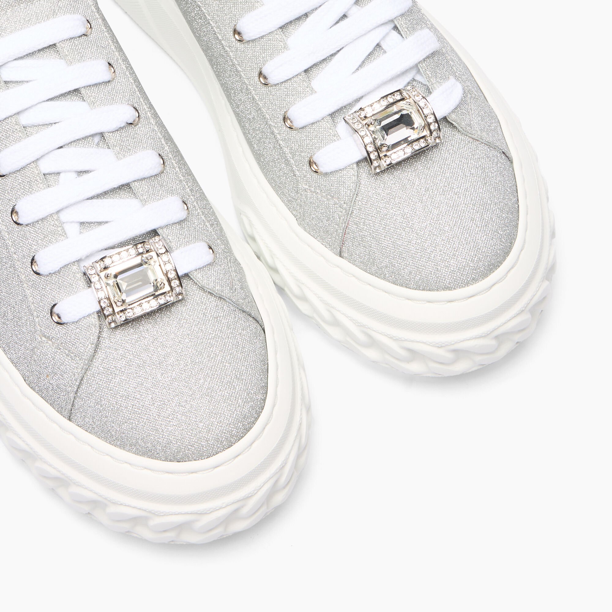 Casadei Off road Cas25 Sneakers Silver and White 2X052J0201C2672