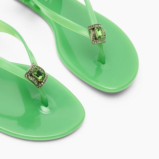 Casadei Jelly Flat Emerald 2Y263B0101BEACH Casadei Jelly Flat Emerald 2Y263B0101BEACH