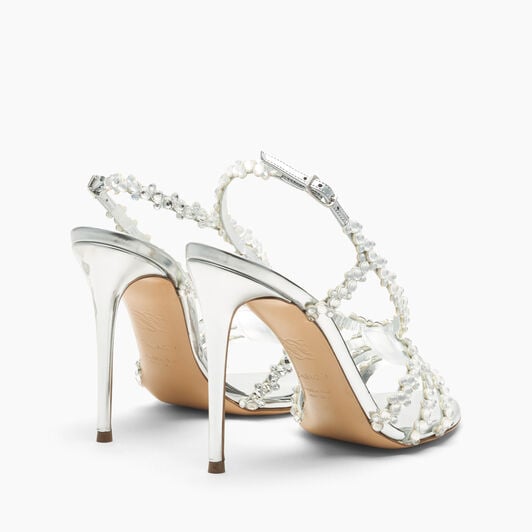 Casadei Sandalo Julia C-Love Silver + Argento 1L488C1001C3077 Casadei Sandalo Julia C-Love Silver + Argento 1L488C1001C3077