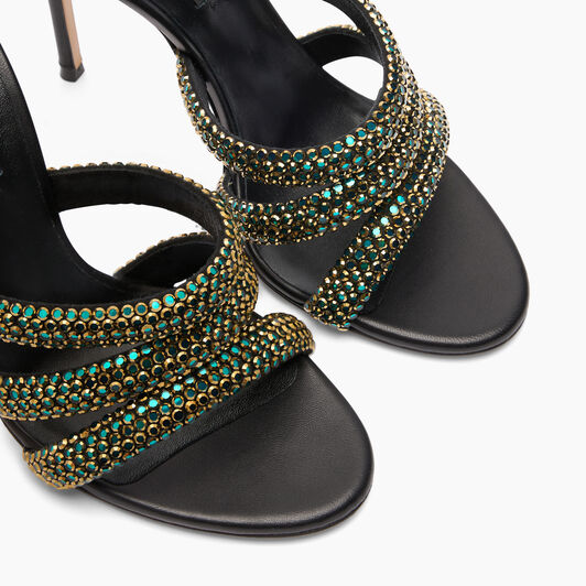 Casadei Julia Olympo Mules Black 1M425J1001C2660