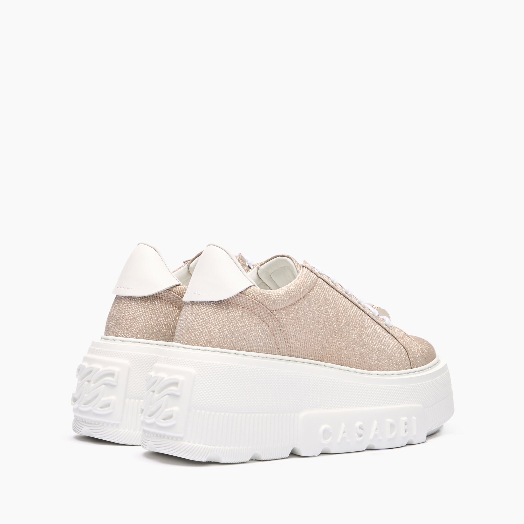 Casadei Nexus Cas25 Sneakers Nude and White 2X042J0701C2672