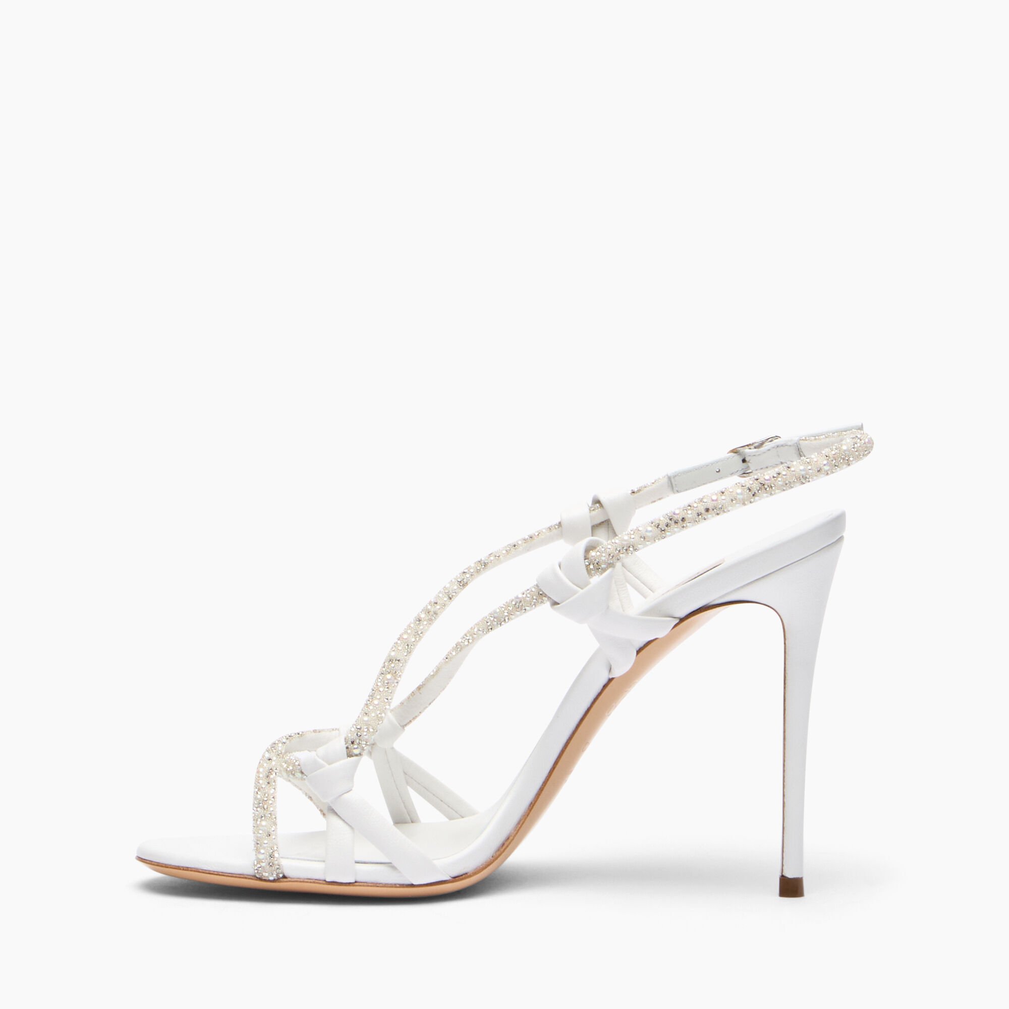 Casadei Julia Itaca Sandal White, Silver 1L472B1001ITACA