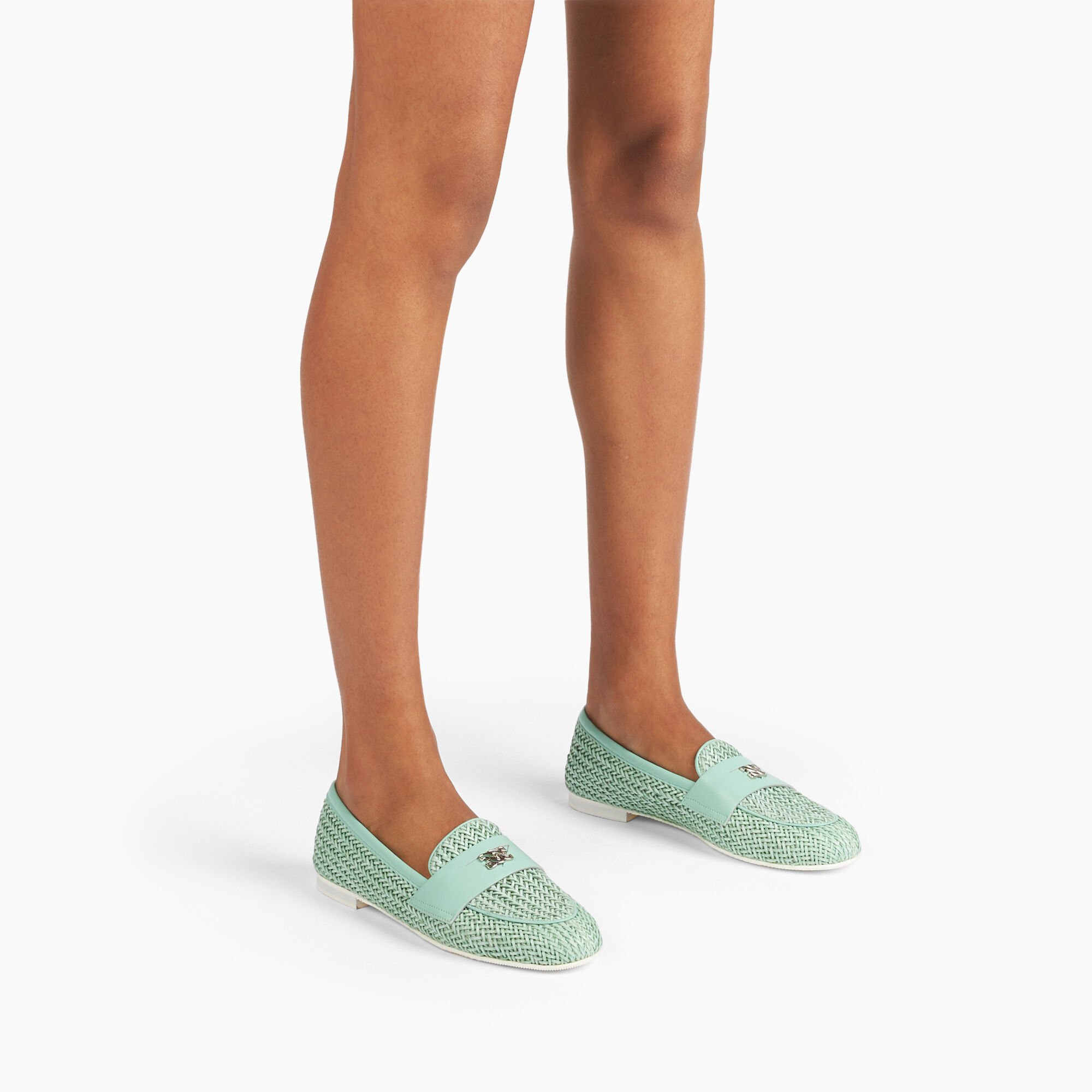 Casadei Hanoi Loafers Milk and Mint 1A255X0101C2366