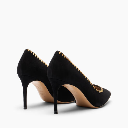 Casadei Divine Pump Julia Gold Black 1F038A0801C2903