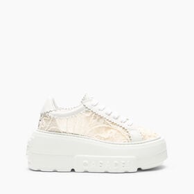 Casadei Nexus Chantilly Sneaker Milk, white 2X106B0701T0580
