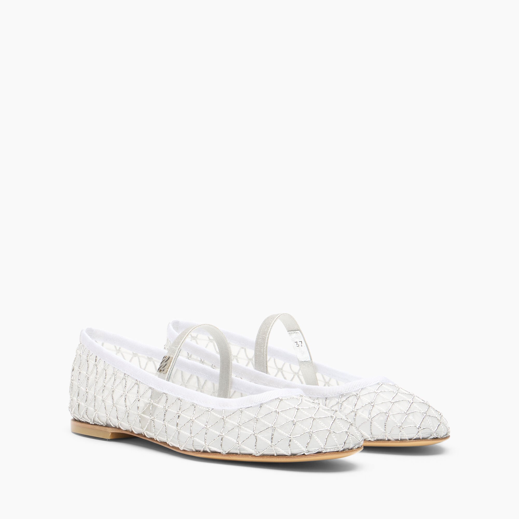 Casadei Sifnos Ballet Flat Silver 1A304B0101C2935