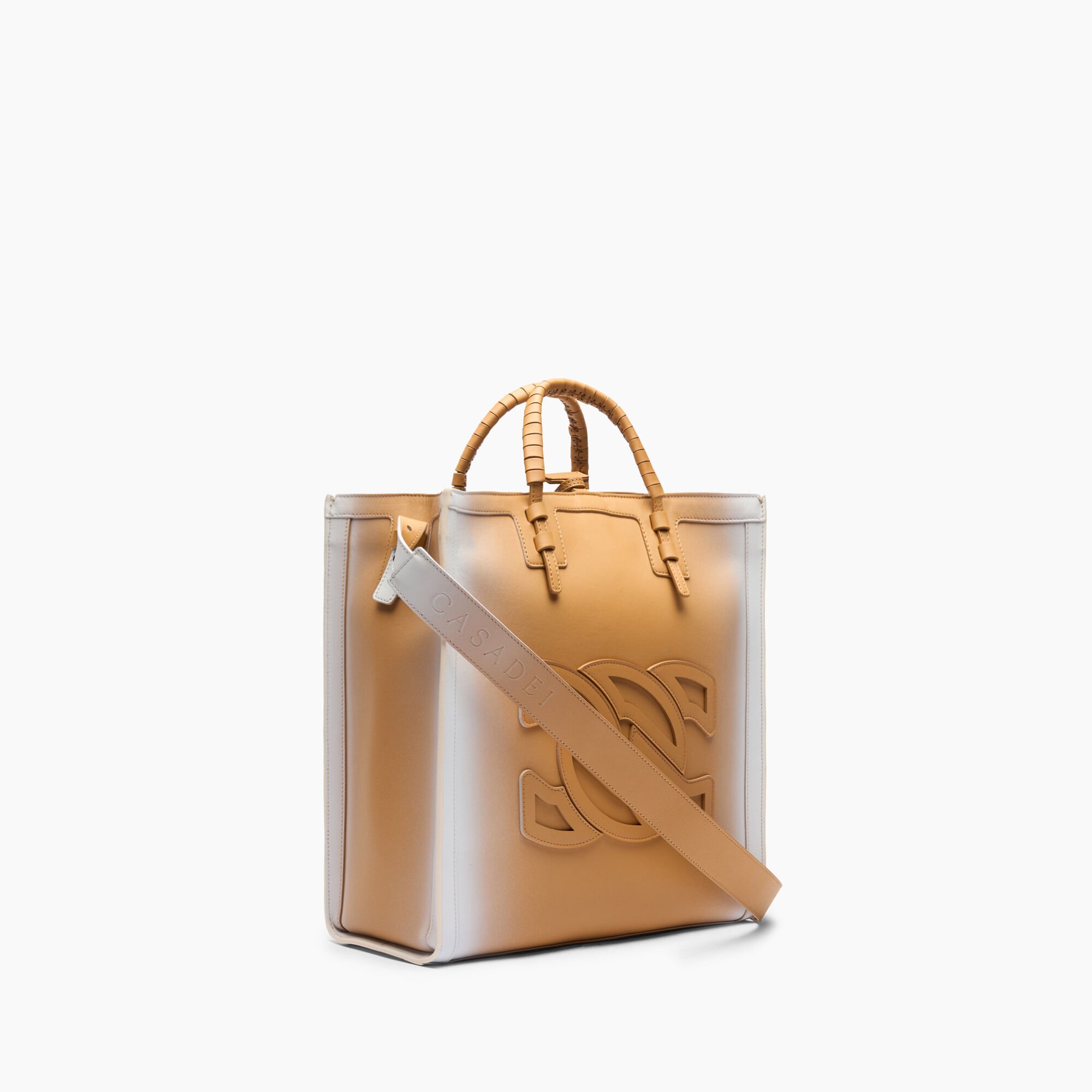Casadei Mini Beaurivage Shade Bag Natur and White 3W465J0000BVSHD